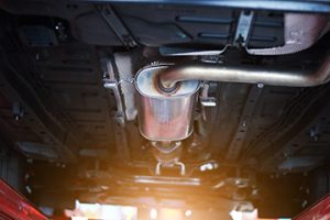 Close-up,Of,Catalytic,Converter,In,Automobile,Exhaust,System. - Meineke Wisconsin Meineke Car Care | Catalytic Converter | Madison WI